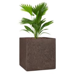 Blumfeldt Solid Grow Rust Planter 40 x 41 x 40 cm Fibreclay Rust Coloured  