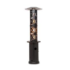 Goldflame Style, Patio Heater, 11.2 kW, 360 ° View, Mobile Black  