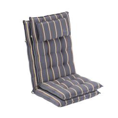 Sylt stoelkussen zitkussen hoge rugleuning hoofdkussen polyester 50x120x9cm