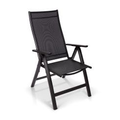 London, Garden Chair, Textilene, Aluminium, 6-Position, Foldable