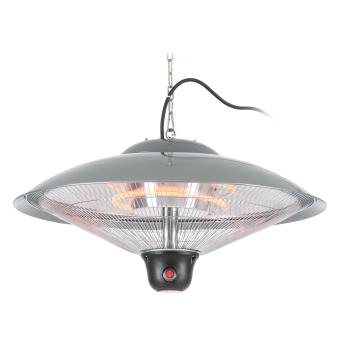 Mi-Heat HM-Q – Radiatore A Infrarossi Da Terrazza 2000W, Nero, Con Telecomando