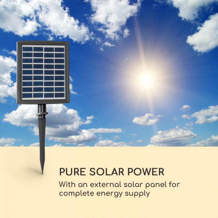 Solar light with sales external panel